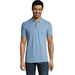 PRIME Męskie polo 200g / Sky Blue Pique S00571-SP-3XL