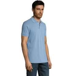 PRIME Męskie polo 200g / Sky Blue Pique S00571-SP-3XL