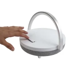 Prixton głośnik Bluetooth® 10 W 4 w 1 ze światłem LED i podstawą do ładowania bezprzewodowego / Biały 2PA16001