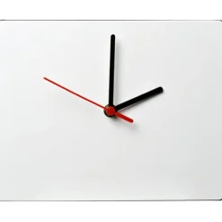 Prostokątny zegar ścienny Brite-Clock® / Czarny 21053100