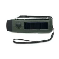 Przenośne radio z latarką LED / Ciemnozielony MO2746-60