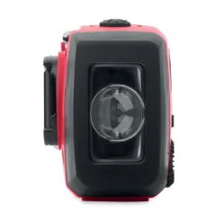 Przenośne radio z latarką LED / Czerwony MO2746-05