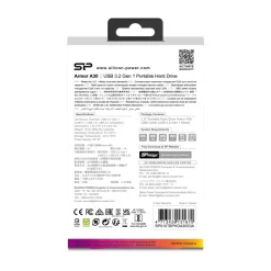 Przenośny dysk Armor A30, 1TB Silicon Power / Czarny EG821203