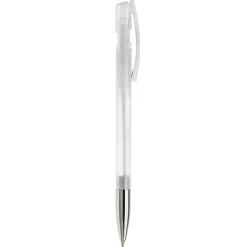 Przezroczysty długopis Nash / Transparentny / biały LT80805-N0401
