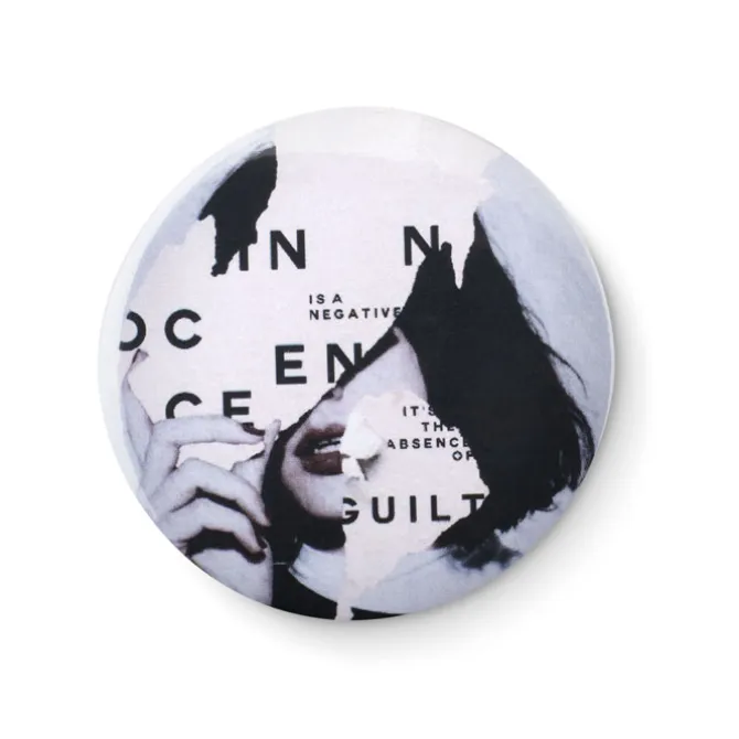 Przypinka button -mała / Srebrny mat MO9329-16