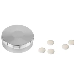 Pudełko 'Click' z miętówkami / Srebrny LT91794-N0005