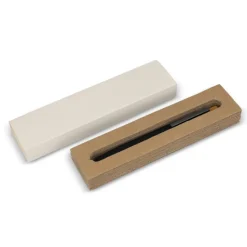 Pudełko na długopis z recyklingu kartonów po mleku, 1 długopis / Beżowy LT83143-N0055