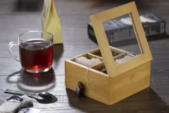 Pudełko na herbatę TEA / Brązowy 16504