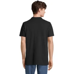 PULSE U NISEX POLO / Czarny / Czarny Opal S04502-BK-3XL