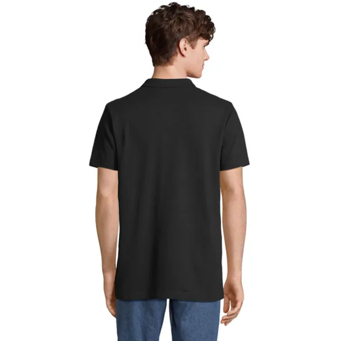 PULSE U NISEX POLO / Czarny / Czarny Opal S04502-BK-3XL