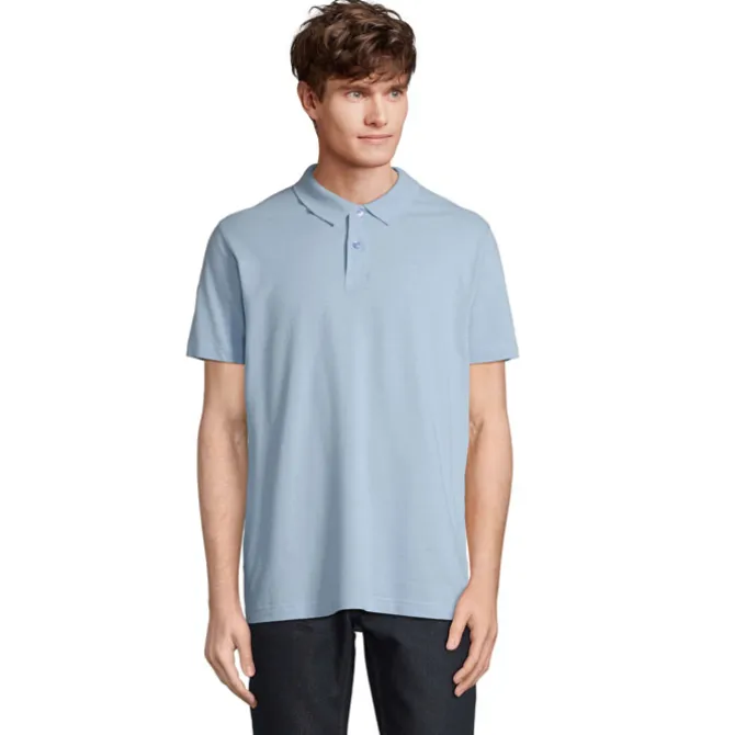 PULSE U NISEX POLO / Sky Blue Pique S04502-SP-L