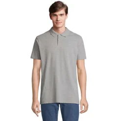 PULSE U NISEX POLO / Szary Melanż 2 S04502-GY-XXL