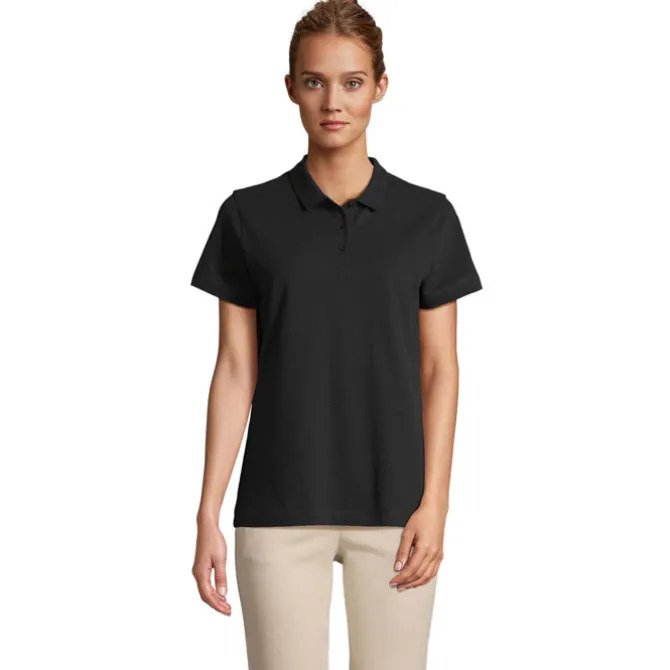 PULSE W OMEN POLO / Czarny / Czarny Opal S04501-BK-3XL