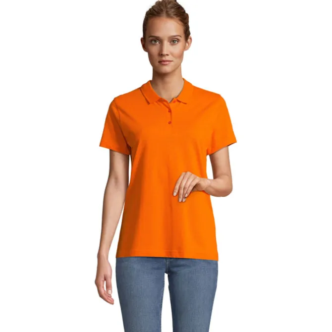 PULSE W OMEN POLO / Pomaranczowy S04501-OR-M