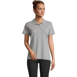 PULSE W OMEN POLO / Szary Melanż 2 S04501-GY-XL