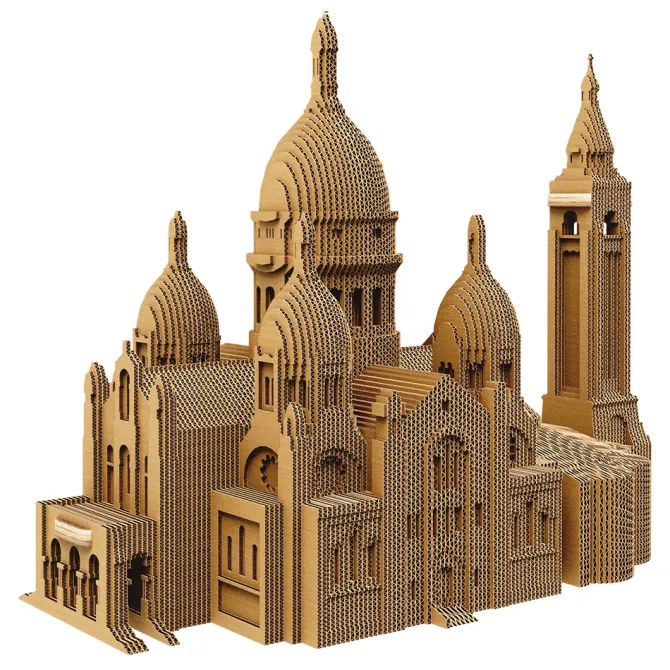 Puzzle kartonowe 3D / Kraftowy CRTN01