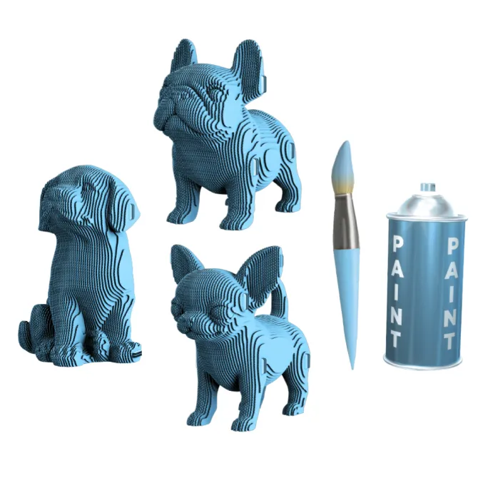 Puzzle kartonowe 3D / Kraftowy CRTN01