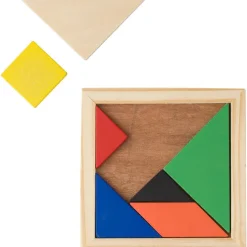 Puzzle tangram, 7 el. / Brązowy V1578-16