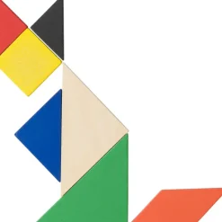 Puzzle tangram, 7 el. / Brązowy V1578-16