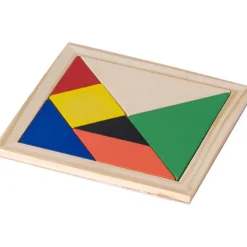 Puzzle tangram, 7 el. / Brązowy V1578-16