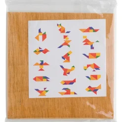 Puzzle tangram, 7 el. / Brązowy V1578-16