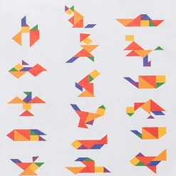 Puzzle tangram, 7 el. / Brązowy V1578-16