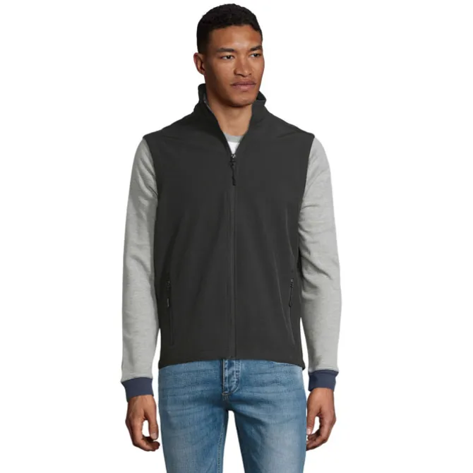 RACE BW MEN SOFTSHELL / Czarny S02887-BK-XXL