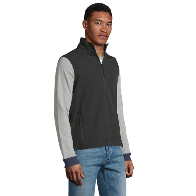 RACE BW MEN SOFTSHELL / Czarny S02887-BK-3XL