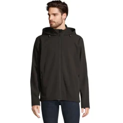 RACE MEN HOODED JACKET / Czarny S04447-BK-3XL