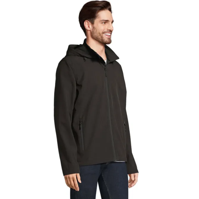 RACE MEN HOODED JACKET / Czarny S04447-BK-3XL