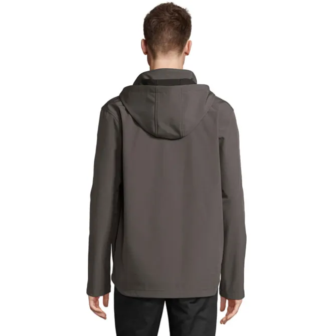 RACE MEN HOODED JACKET / Szarość Węgla Drzewnego S04447-CR-XL