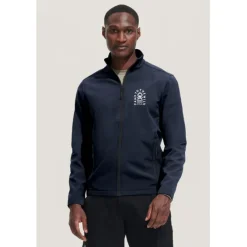 RACE męski softshell / Czarny / Czarny opal S01195-BK-4XL