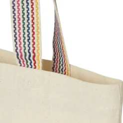 Rainbow torba na zakupy o pojemności 5 l z bawełny z recyklingu o gramaturze 180 g/m² / Piasek pustyni 12064206