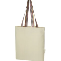 Rainbow torba na zakupy o pojemności 5 l z bawełny z recyklingu o gramaturze 180 g/m² / Piasek pustyni 12064206