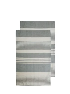 Ręcznik kuchenny ELLA HAMAM 50X70cm, 2-pack, szary / Szary 5018461-