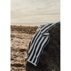 Ręcznik plażowy VINGA Lagoa / Navy, white VG677-04