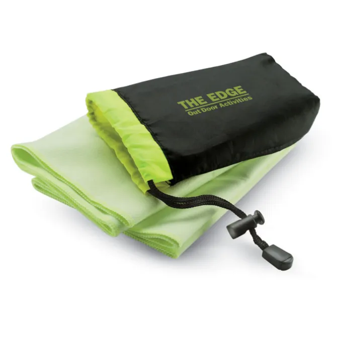 Ręcznik sportowy w etui / Zielony KC6333-09