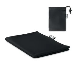 Ręcznik z etui, RPET / Czarny MO9918-03