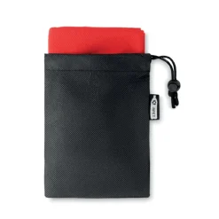 Ręcznik z etui, RPET / Czerwony MO9918-05