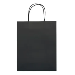 Średnia torba papierowa Eco 120g/m² / Czarny LT91717-N0002