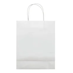 Średnia torba papierowa Eco 120g/m² / Biały LT91717-N0001