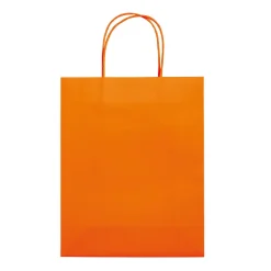 Średnia torba papierowa Eco 120g/m² / Pomarańczowy LT91717-N0026