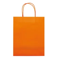 Średnia torba papierowa Eco 120g/m² / Pomarańczowy LT91717-N0026