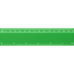 Refari linijka z tworzywa sztucznego pochodzącego z recyklingu o długości 15 cm / Czarny 21046790