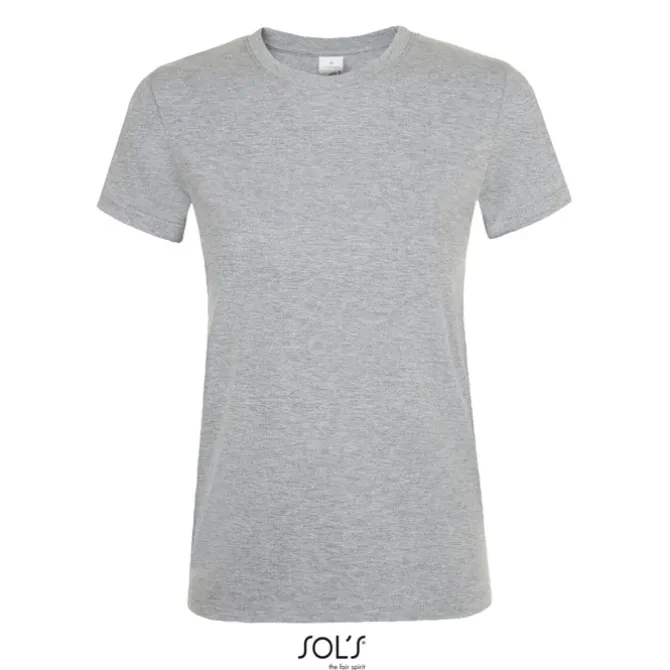 REGENT Damski T-Shirt 150g / Szary melanż S01825-GM-L