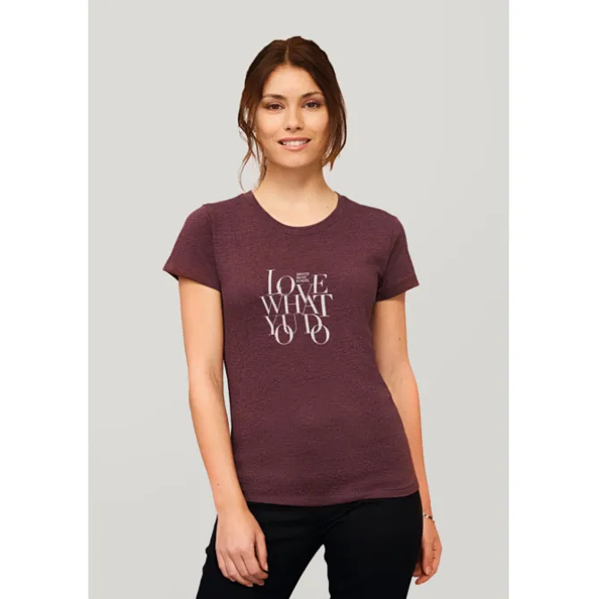 REGENT F Damski T-Shirt / Szary melanż S02758-GM-XXL