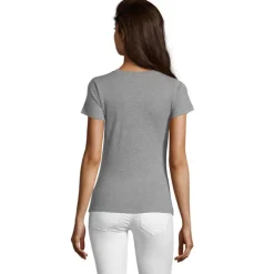 REGENT F Damski T-Shirt / Szary melanż S02758-GM-S