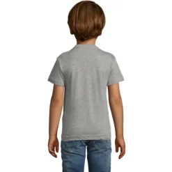 REGENT F Dziecięcy T-SHIRT / Szary melanż S01183-GM-4XL