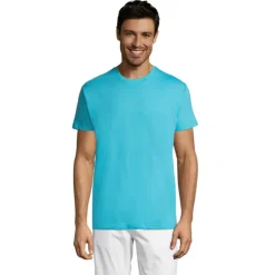 REGENT UNISEX T-SHIRT 150g / Niebieski Atol S11380-AL-5XL