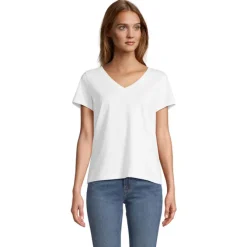 REGENT V T-SHIRT WOMEN / Bialy S04766-WH-M